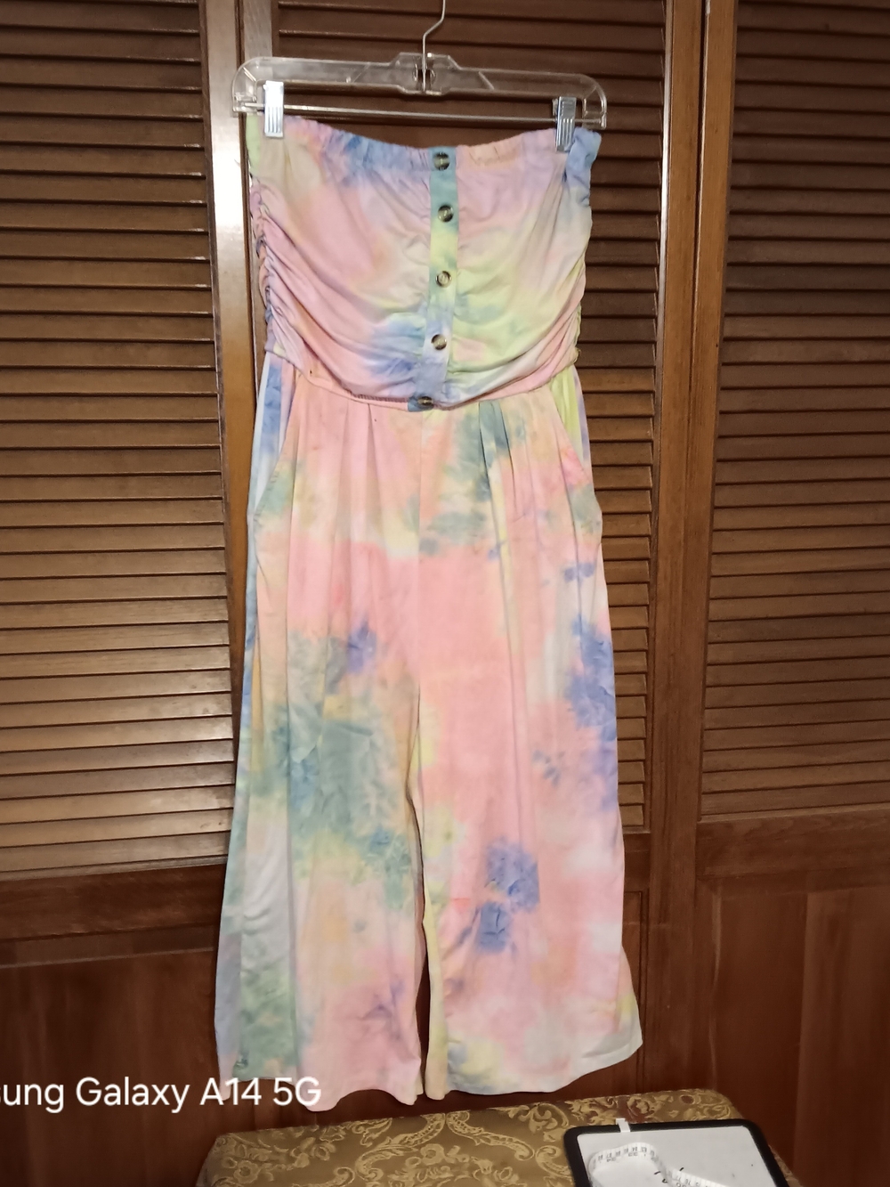 Justify Pastel Tie-Dye Strapless Kids One-Piece - Pink, Blue, Yellow, Green